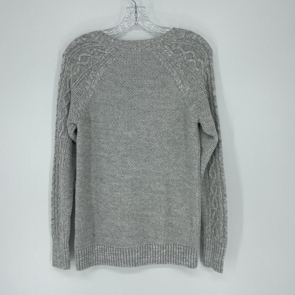 Gap Cotton Knit Gray Pullover Sweater Size Small - Picture 4 of 6